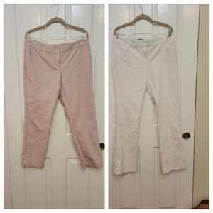Set of Express Columnist Dress Pants Pastel